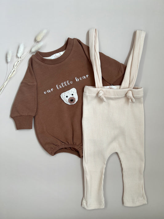 Our Little Bear Romper Brown 🐻
