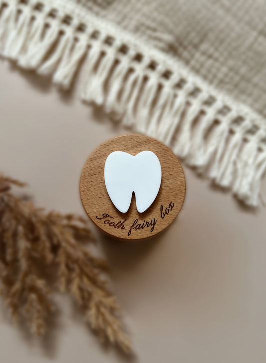 Wooden Tooth Fairy Keepsake Box