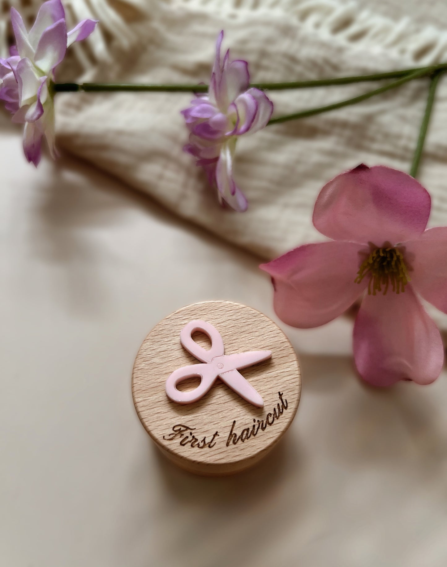 Wooden First Haircut Keepsake Box