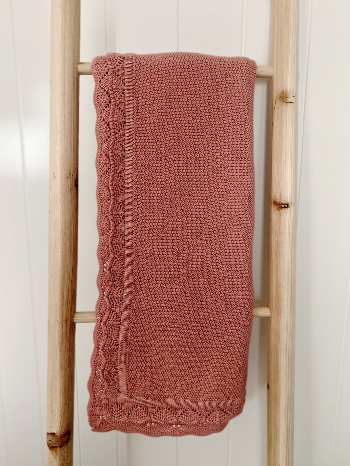 The Heirloom Organic Knit Baby Blanket