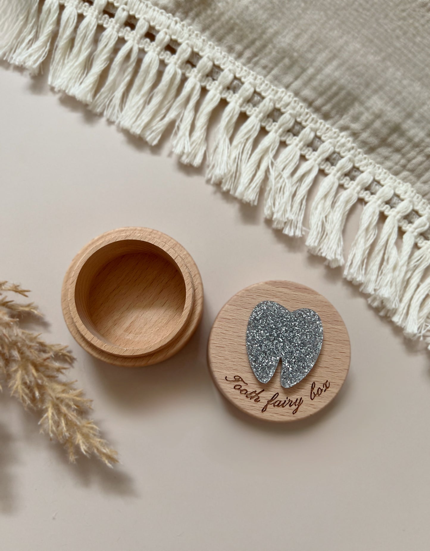 Wooden Tooth Fairy Keepsake Box