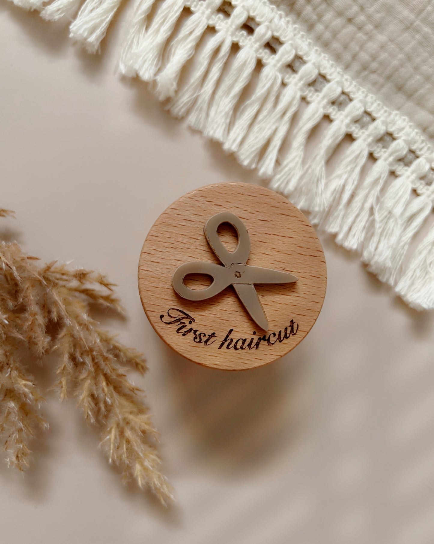 Wooden First Haircut Keepsake Box