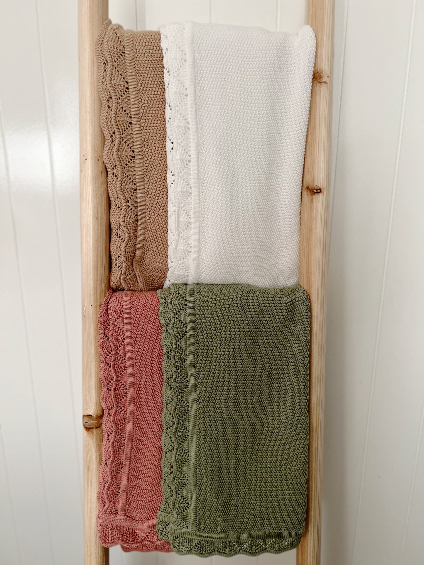 The Heirloom Organic Knit Baby Blanket