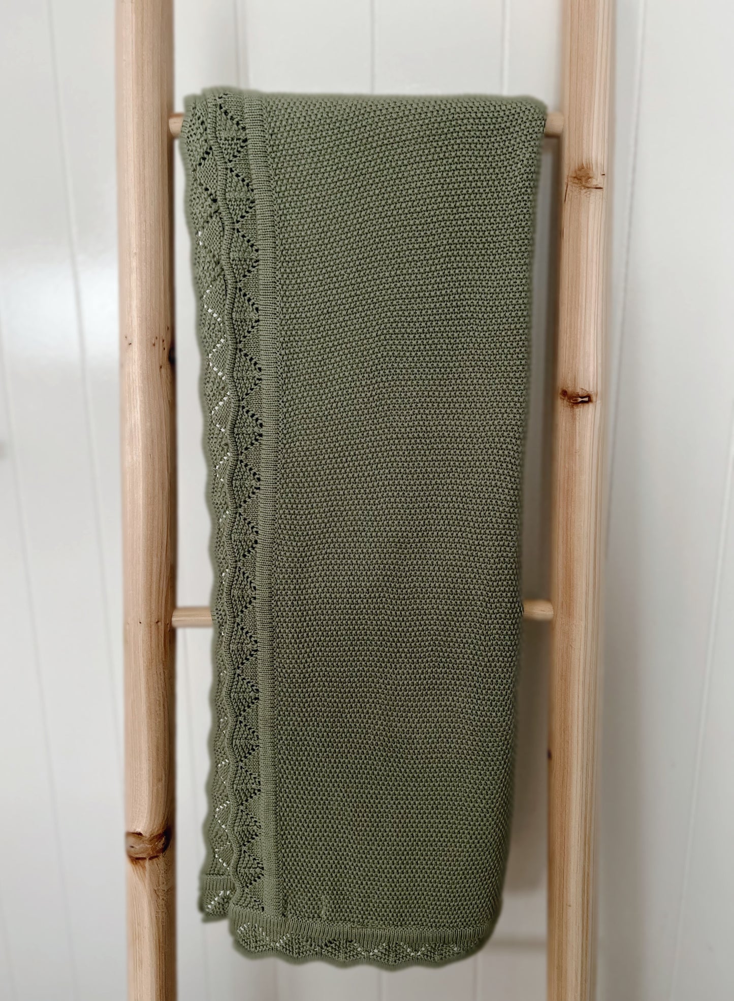 The Heirloom Organic Knit Baby Blanket