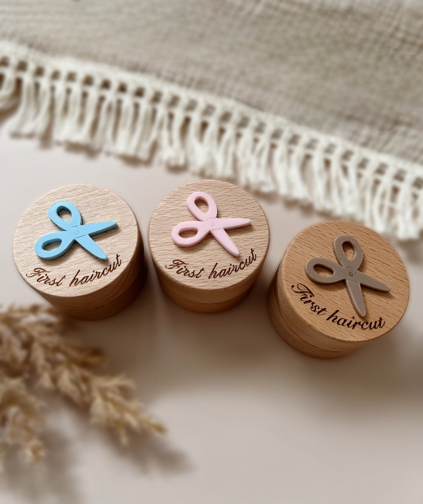 Wooden First Haircut Keepsake Box